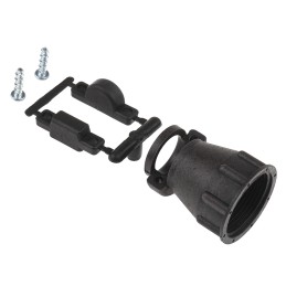 100 pcs - TE Connectivity Black Thermoplastic Cable Clamp, 11.51mm Max. Bundle