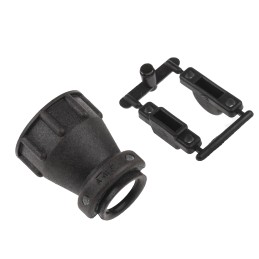 100 pcs - TE Connectivity Black Thermoplastic Cable Clamp, 11.51mm Max. Bundle