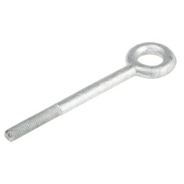 1 pcs - RS PRO Galvanised Metal Eye Bolt, M12 Thread, 50mm Thread Length, 24mm Internal Eye Diameter, 48mm Outer Eye Diameter