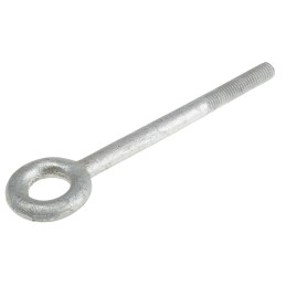 1 pcs - RS PRO Galvanised Metal Eye Bolt, M12 Thread, 50mm Thread Length, 24mm Internal Eye Diameter, 48mm Outer Eye Diameter