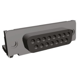 1 pcs - TE Connectivity Amplimite HD-20 15 Way Right Angle Through Hole D-sub Connector Socket, 2.74mm Pitch, with 4-40 UNC