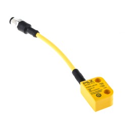 1 pcs - Pilz Transponder Non-Contact Safety Switch, 24V dc, Polybutylene Terephthalate Housing, M12