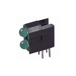 10 pcs : 5680F5_5 - LED Circuit Board Indicators GREEN DIFFUSED BI-LEVEL