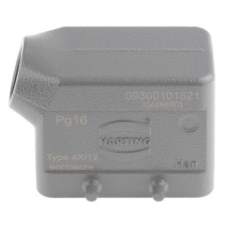 1 pcs - HARTING Han B Heavy Duty Power Connector Hood