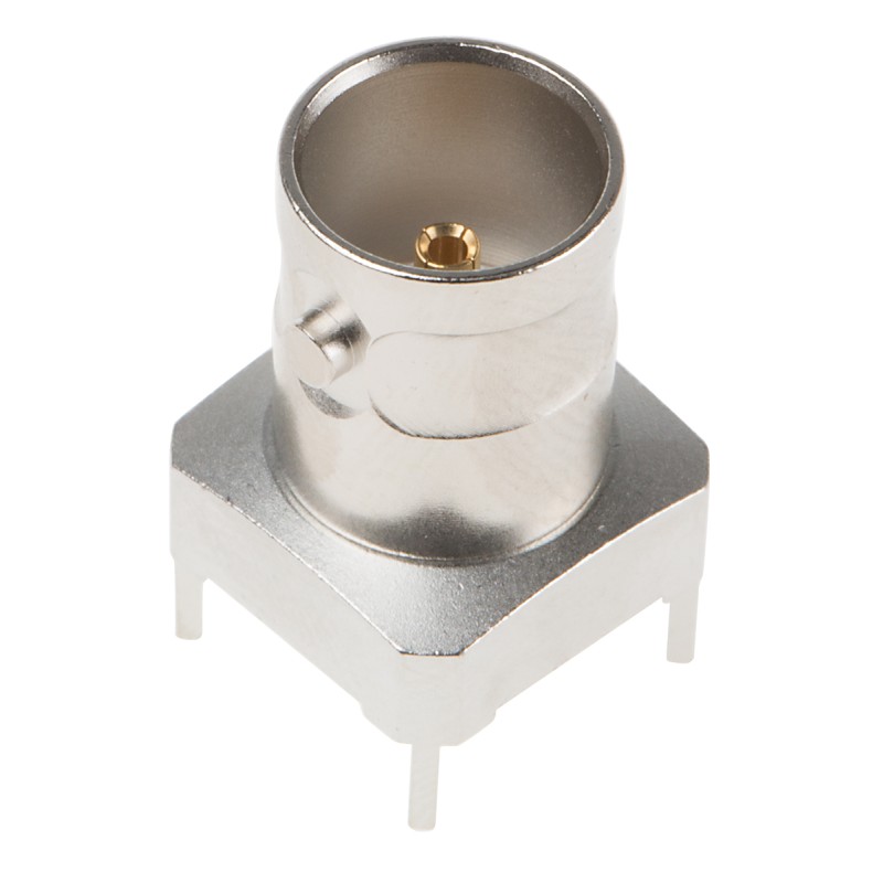 1 pcs - Telegartner, jack PCB Mount BNC Connector, 75Ω, Through Hole Termination, Straight Body