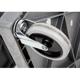 1 pcs - RS PRO 3 Shelf PE Trolley, 610 x 460mm, 150kg Load