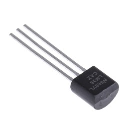 1 pcs - Texas Instruments Temperature Sensor, Voltage Output, Through Hole Mount, Analogue, ±0.2°C, 3 Pins