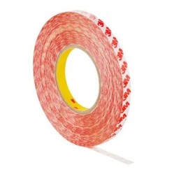 1 pcs - 3M GPT Series White Double Sided Polyester Tape, 0.2mm Thick, Polyester Film Backing, 12mm x 50m