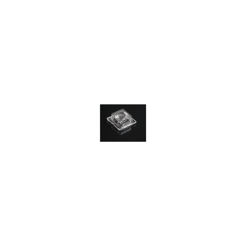 10 pcs : CA16370_HB-SQ-W - LED Lighting Lenses Assemblies Lens square 1 Pos 25x25mm (D) 9,96mm(H)
