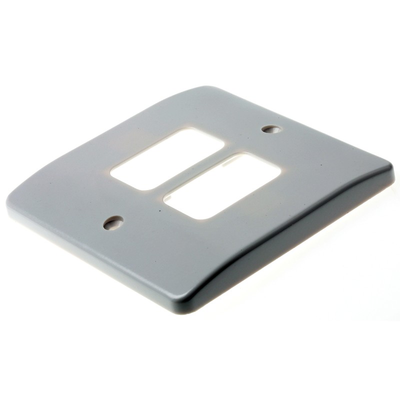 1 pcs - MK Electric White 2 Gang Light Switch Cover