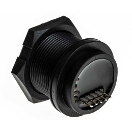 1 pcs - Amphenol Industrial Straight, Panel Mount Type B IP68 USB Connector