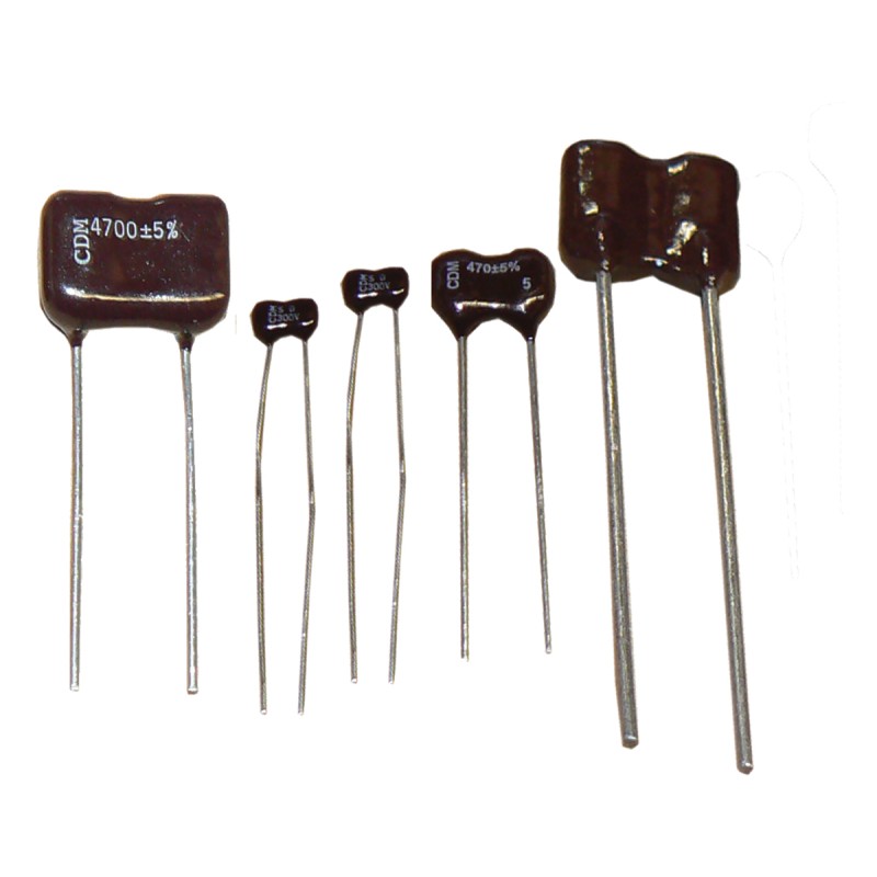 1 pcs - Cornell-Dubilier 2nF Mica Capacitor 500V dc ±5% Tolerance, CD19