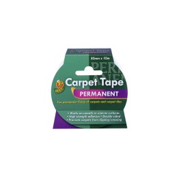 1 pcs - DUCK TAPE 260507 Clear Double Sided Adhesive Square, 0.29mm Thick, PE Backing, 50mm x 10m