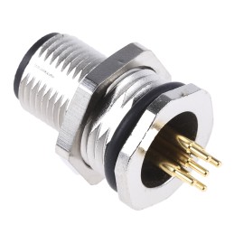 1 pcs - binder Circular Connector, 5 Contacts, Panel Mount, M12 Connector, Socket, Male, IP67, 713 Series