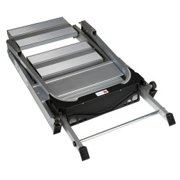 1 pcs - RS PRO 3 Tread Aluminium Steps 0.66m Platform Height, Silver