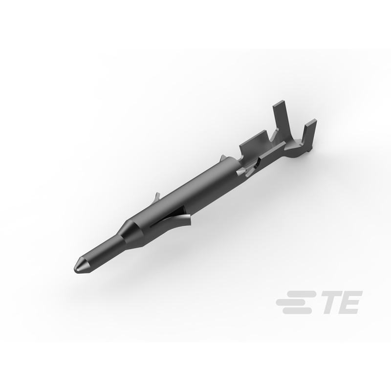 100 pcs - TE Connectivity Mini Universal Series Male Crimp Terminal, 26AWG Min, 22AWG Max