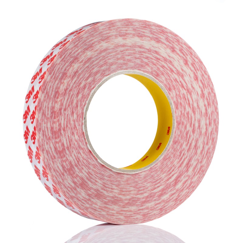 1 pcs - 3M GPT -020F Clear Double Sided Plastic Tape, 0.202mm Thick, PP Backing, 25mm x 50m