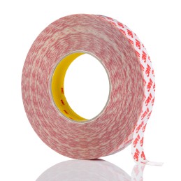 1 pcs - 3M GPT -020F Clear Double Sided Plastic Tape, 0.202mm Thick, PP Backing, 25mm x 50m
