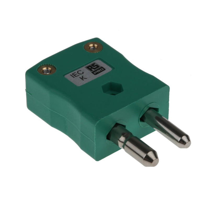 1 pcs - RS PRO In-Line Thermocouple Connector for Use with Type K Thermocouple, Standard Size, IEC Standard