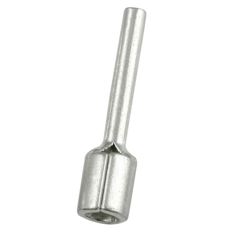 100 pcs - RS PRO Crimp Pin Connector, 1.5mm² to 2.5mm², 16AWG to 14AWG, 1.9mm Pin Diameter, 12mm Pin Length