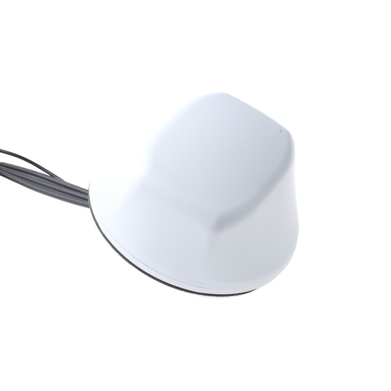 1 pcs - Mobilemark LTM-402-3C3C3C2C-WHT-180 Dome Multiband Antenna with SMA Connector, 2G (GSM/GPRS), 3G (UTMS), 4G (LTE), GPS,