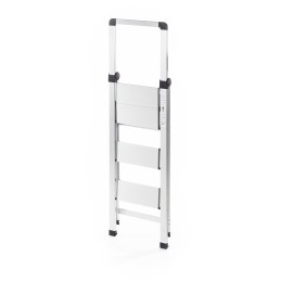 1 pcs - RS PRO 3 Tread Aluminium Steps 680mm Platform Height, Silver