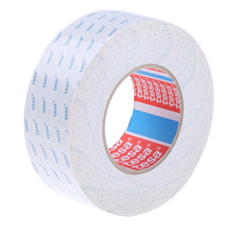 1 pcs - Tesa 4943 White Double Sided Cloth Tape, 0.1mm Thick, 7.7 N/cm, Non-Woven Backing, 50mm x 50m