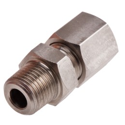 1 pcs - RS PRO In-Line Thermocouple Compression Fitting for Use with Thermocouple, 1/8 BSPT, 3/16in Probe, RoHS Compliant