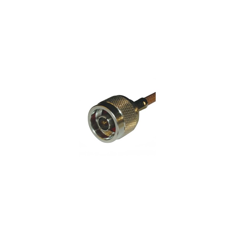 1 pcs - Amphenol RF, Plug Cable Mount N Connector, 50Ω, Crimp Termination, Straight Body