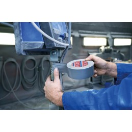 1 pcs - Tesa 4615 Duct Tape, 50m x 50mm, Silver, PE Coated Finish