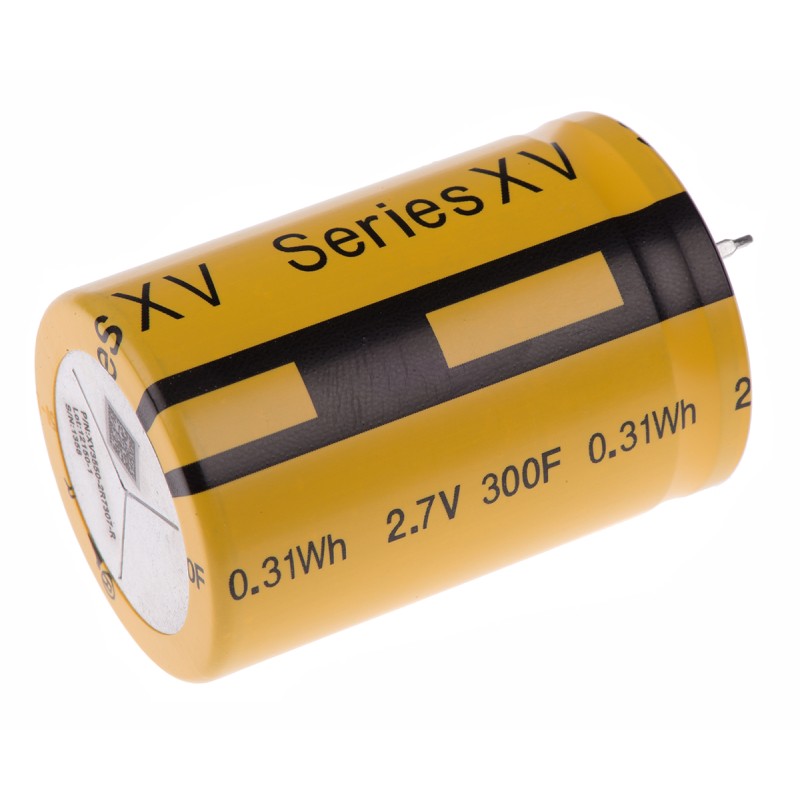 1 pcs - Eaton 300F Supercapacitor -5 - +10% Tolerance, 2.7V dc, Through Hole
