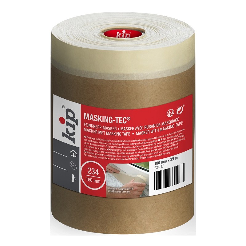 1 pcs - KIP 234-17 Beige Masking Tape 180mm x 25m