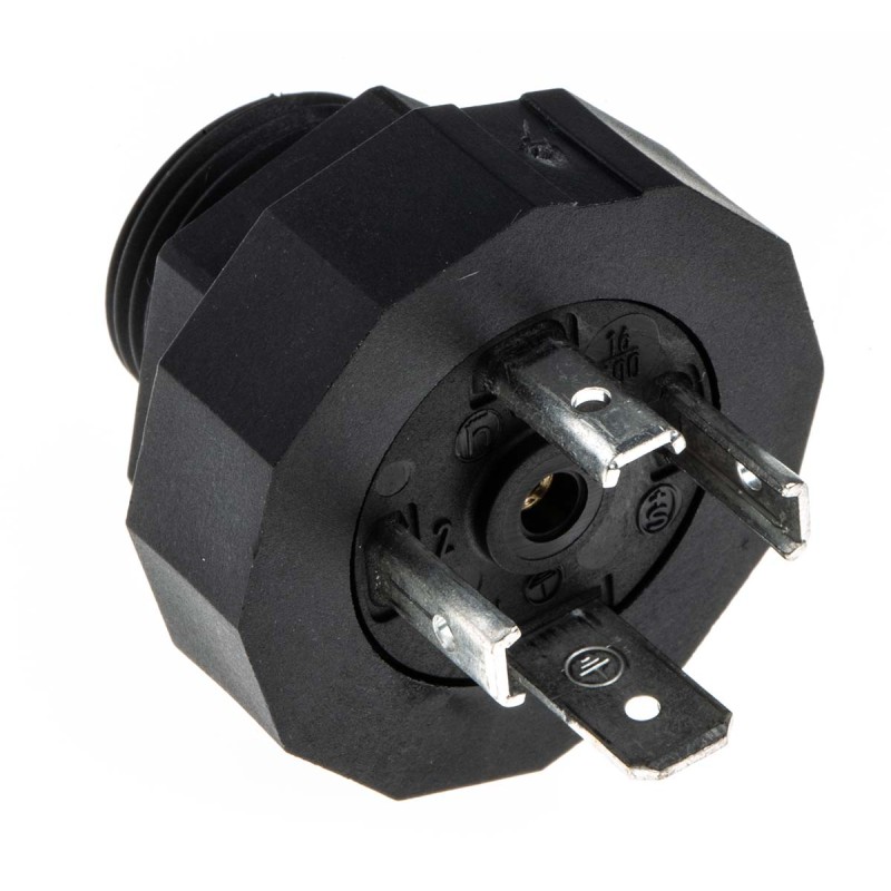 1 pcs - Hirschmann GSP 3P+E DIN 43650 A, Male Solenoid Valve Connector, No, 400 V Voltage