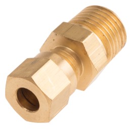 1 pcs - RS PRO In-Line Thermocouple Compression Fitting for Use with Thermocouple, 1/4 BSPT, 6mm Probe, RoHS Compliant Standard