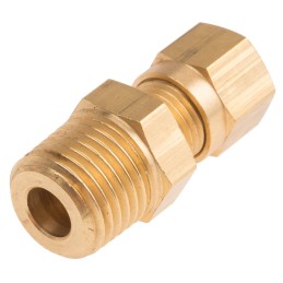 1 pcs - RS PRO In-Line Thermocouple Compression Fitting for Use with Thermocouple, 1/4 BSPT, 6mm Probe, RoHS Compliant Standard