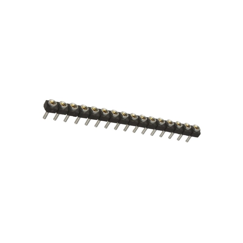 1 pcs - Samtec SL Series Straight Through Hole Mount PCB Socket, 16-Contact, 1-Row, 2.54mm Pitch, Solder Termination