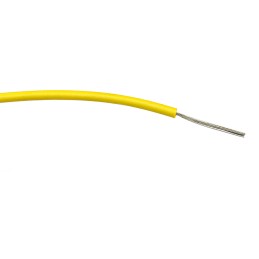 500 pcs - RS PRO Yellow 0.75 mm² Hook Up Wire, 18 AWG, 24/0.2 mm, 500m, PVC Insulation