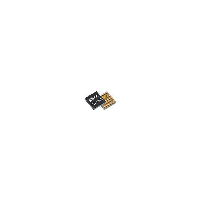 10 pcs : DA14580-01UNA - RF System on a Chip - SoC Bluetooth Low Energy 4.2 SoC with integrated ARM Cortex M0, PMU, memories and