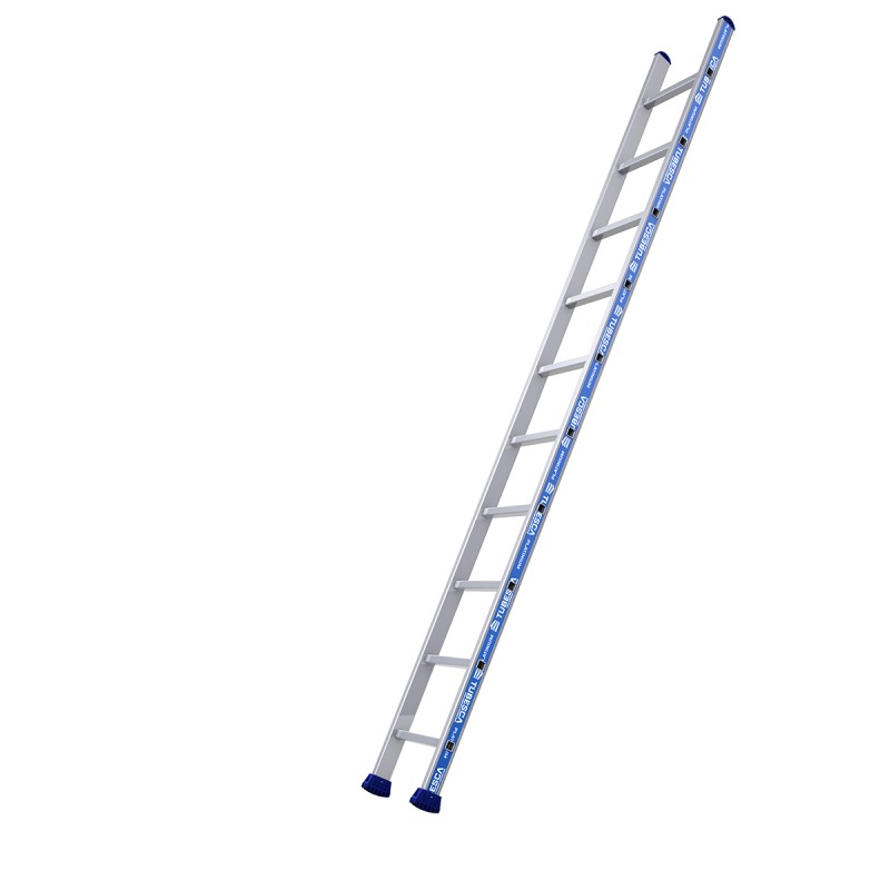 1 pcs - TUBESCA Aluminium 10 steps Ladder, 7.8m platform height, 2.97m open length
