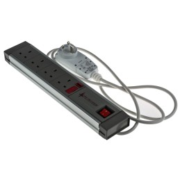 1 pcs - RS PRO 2m 4 Socket Type G - British Trailing Socket, 230 V ac