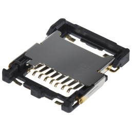 1 pcs - JAE 8 Way Micro SD Memory Card Connector With Solder Termination