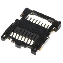 1 pcs - JAE 8 Way Micro SD Memory Card Connector With Solder Termination