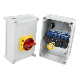 1 pcs - Kraus & Naimer 6P Pole Isolator Switch - 100A Maximum Current, 37kW Power Rating, IP65