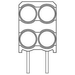 10 pcs : 569-0101-111F - LED Circuit Board Indicators RED DIFFUSED