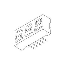 10 pcs : LDT-N2804RI - LED Displays & Accessories .28' Trpl Digit Disp 635nm Red Chips