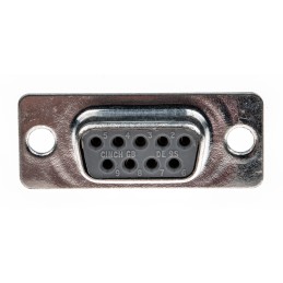 1 pcs - RS PRO 9 Way Panel Mount D-sub Connector Socket, 2.74mm Pitch