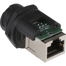 1 pcs - Amphenol LTW Series Female RJ45 Connector, Panel Mount, Cat5e, STP Shield