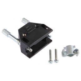 1 pcs - MH Connectors MHED Series ABS D Sub Backshell, 9 Way, Strain Relief