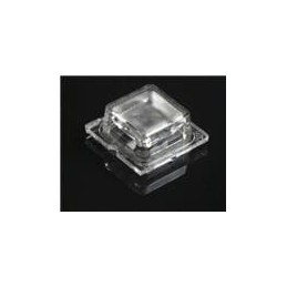 10 pcs : C16371_HB-SQ-WWW - LED Lighting Lenses Lens square 1 Pos 25x 25mm (D) 9.81mm(H)