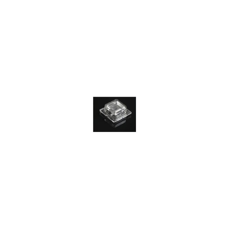10 pcs : C16371_HB-SQ-WWW - LED Lighting Lenses Lens square 1 Pos 25x 25mm (D) 9.81mm(H)